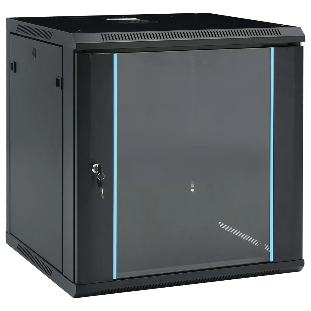 VidaXL 12U Wall Mounted Network Cabinet 19 IP20 600x600x640 mm