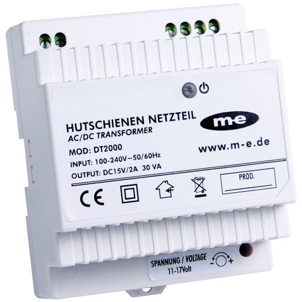 M-E MODERN-ELECTRONICS ADV-100 WW Vistadoor Intercom Ultra Thin White