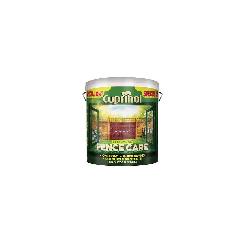 Cuprinol Less Mess Fence Care Autumn Red 6 litre