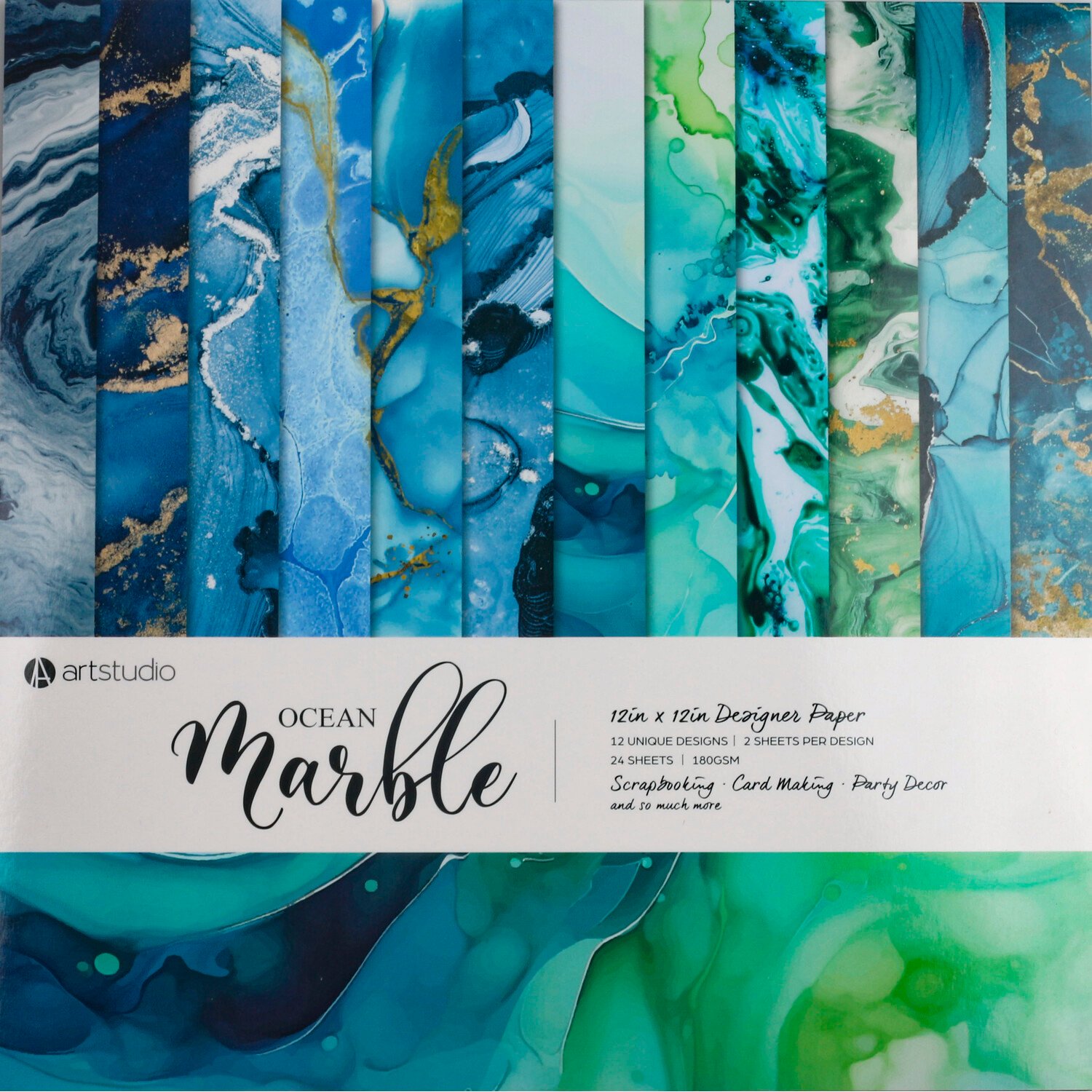Art Studio Marble Paper Pad - Multicolour