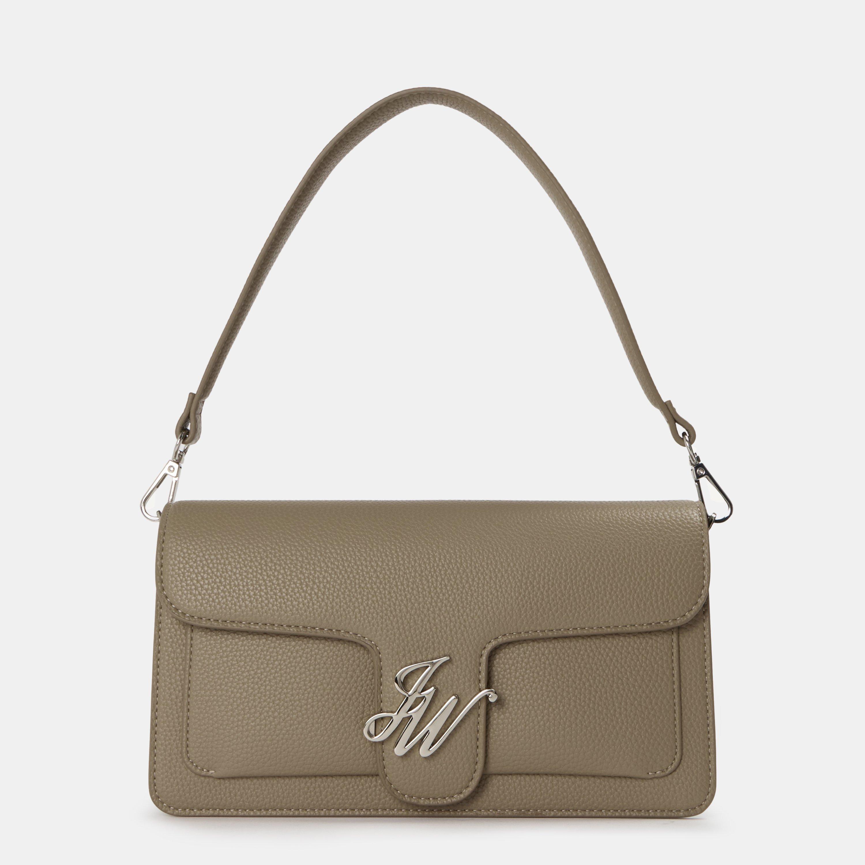 Jack Wills Buckle Baguette HandbagsCrossbody Bags - Beige
