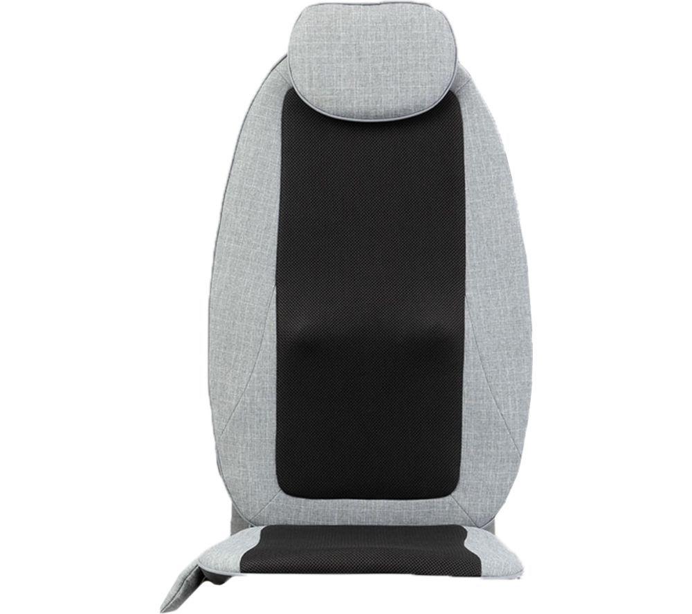 Sharper Image Shiatsu Back Massage Seat Topper - Cream & Brown