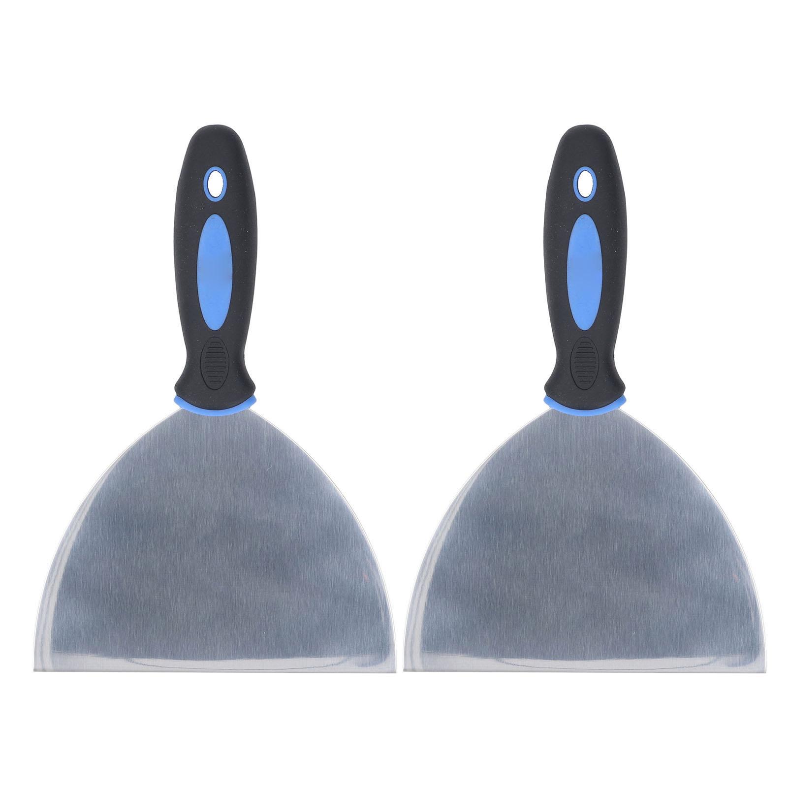 Vestidos 2PCS Putty Scraper Tools Stainless Steel Spatula Set for Repairing Drywall Applying Plaster