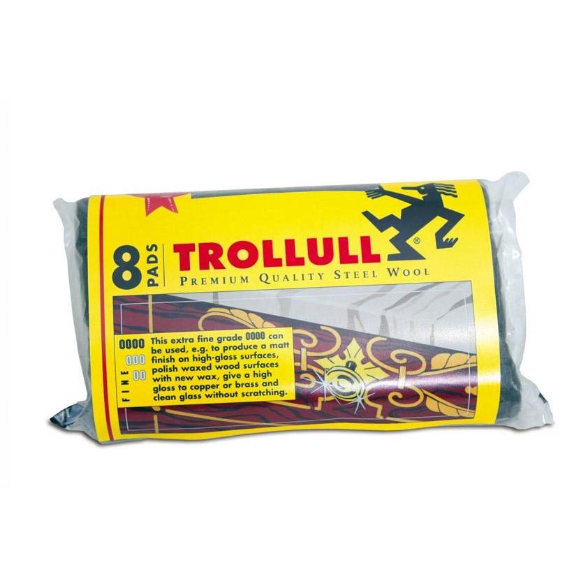 TROLLULL Grade 00 Scouring Pads (Pack of 8)