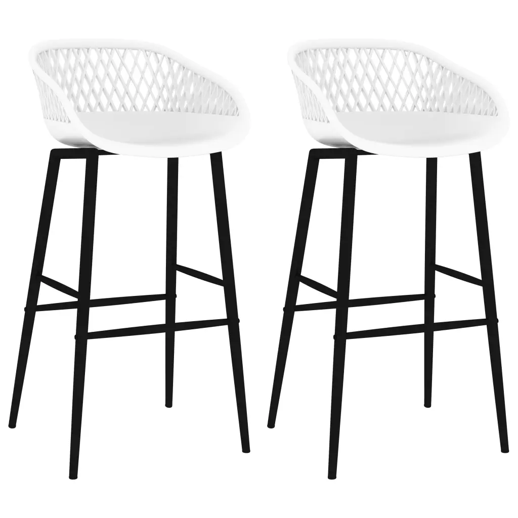 VidaXL Bar Chairs 2 pcs White