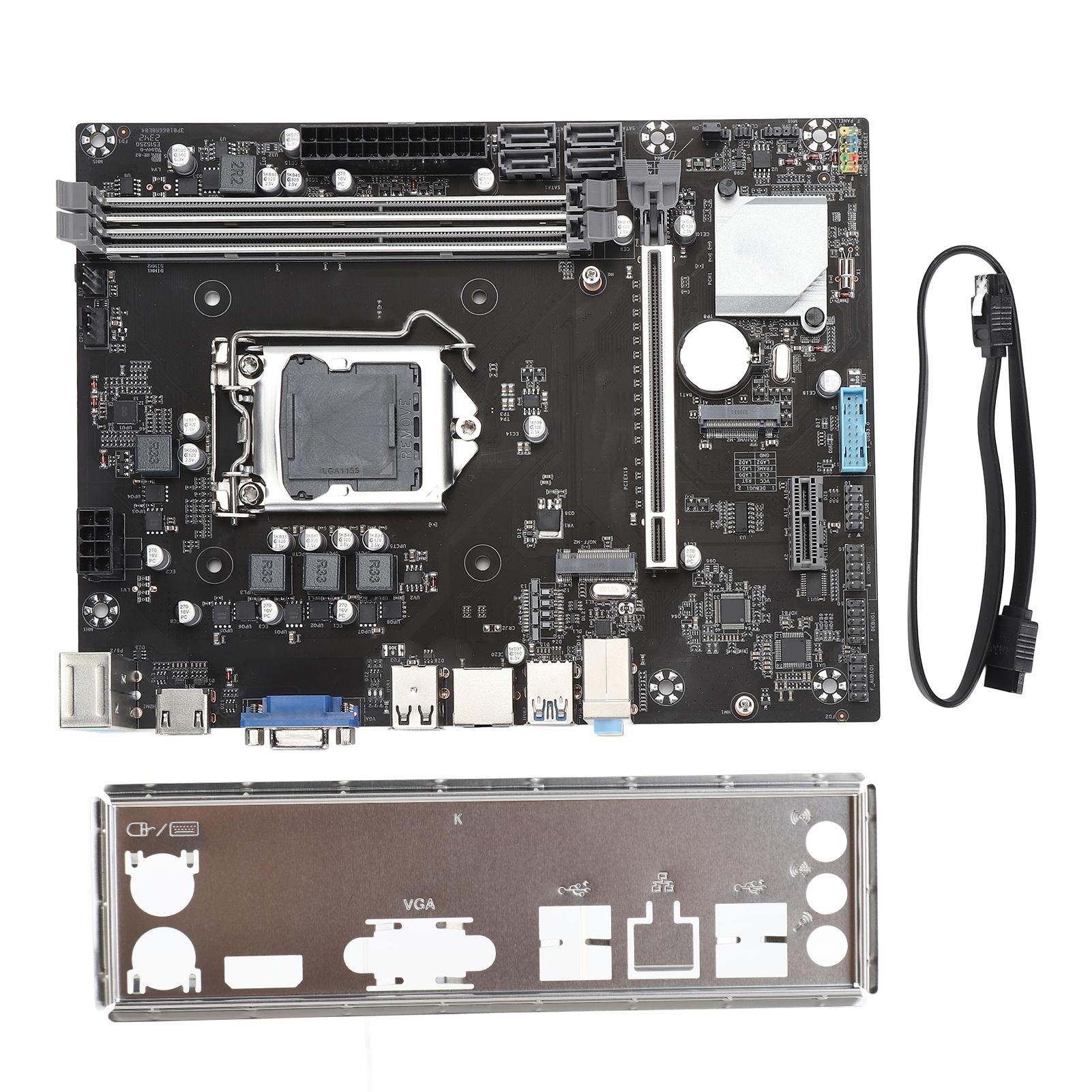 DIYelecs B75m K Computer Motherboard Ddr3 Memory Supports M.2 Nvme Protocol Usb3.0 Port Pc Computer