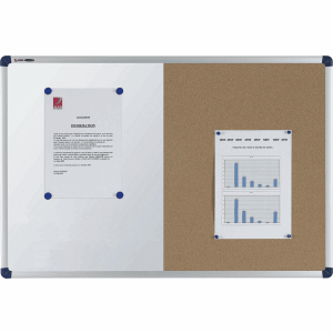 Nobo Classic Combination Board Cork/Painted Steel 900x600mm