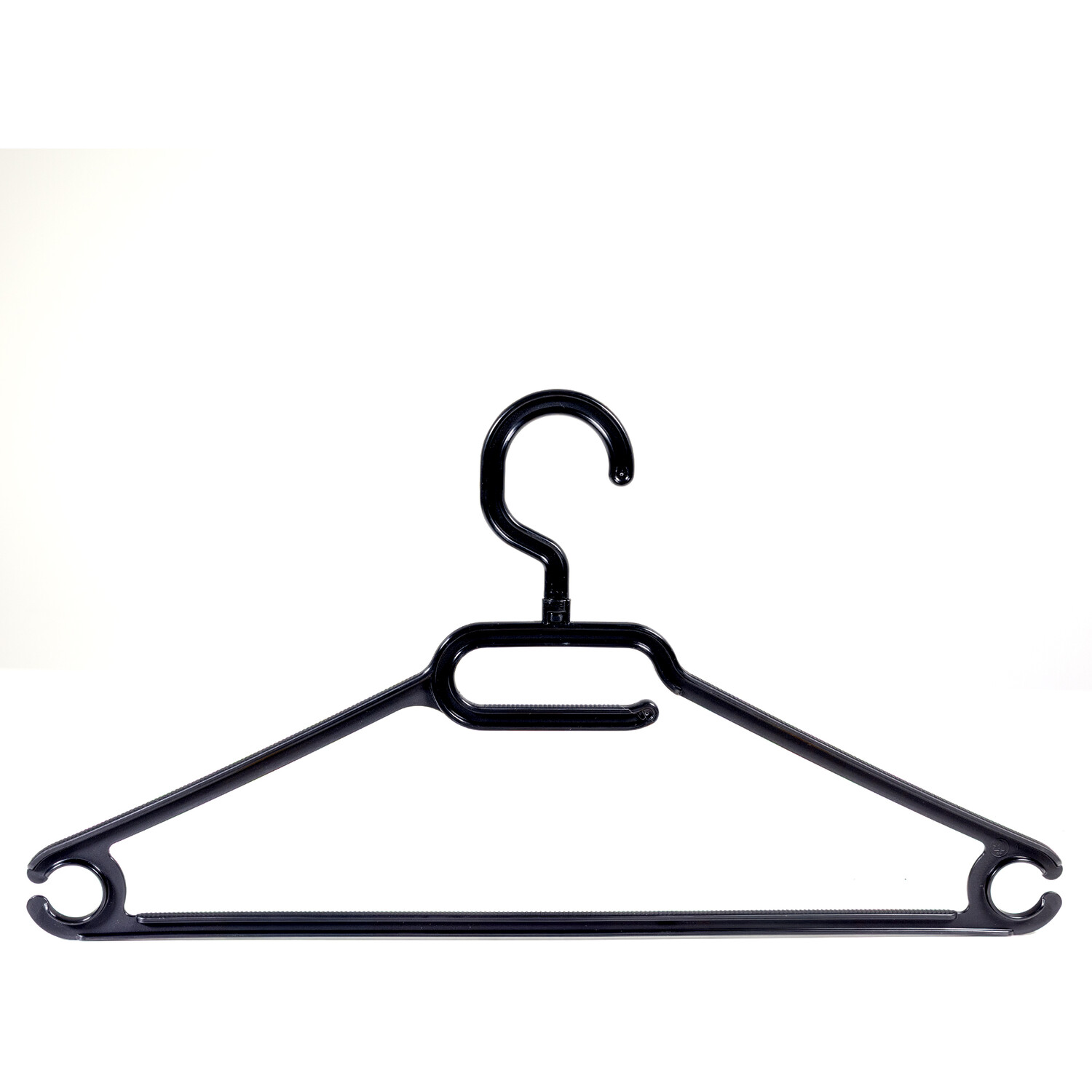 Tontarelli Pack of 10 Tontarelli Swivel Hangers - Black