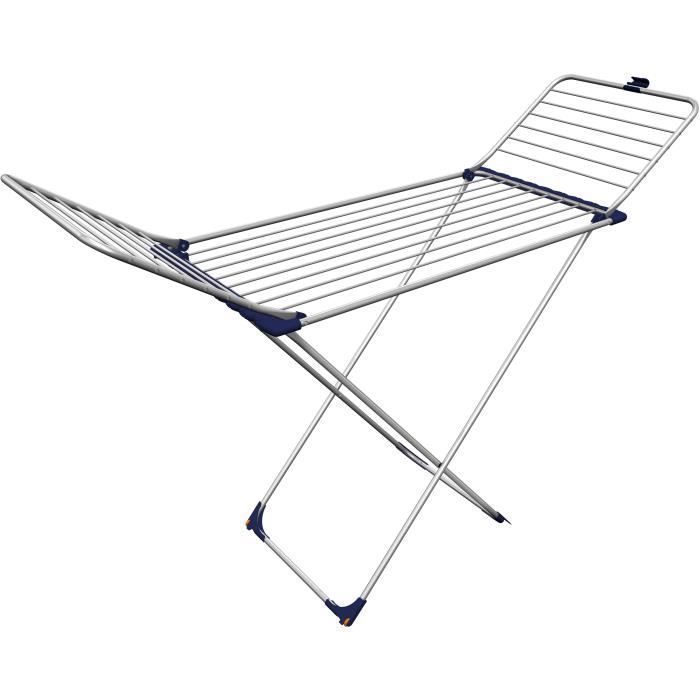 TECHSALES Gimi Stendibiancheria da Pavimento Tempo in Alluminio 20 mt Stendibili, 1670 mm, 555 mm, 915 mm, 2.2 kg, 585 mm, 195 mm