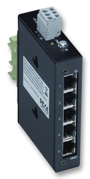 WAGO Ethernet Switch, 5 RJ45 Ports, 10/1000Mbit/s Transmission, 18 → 30V dc