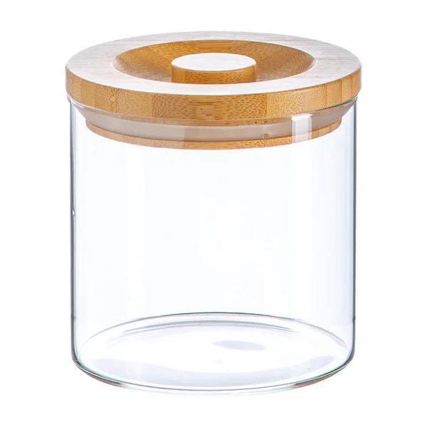 550ml Carved Wood Lid Storage Jar | By Argon Tableware