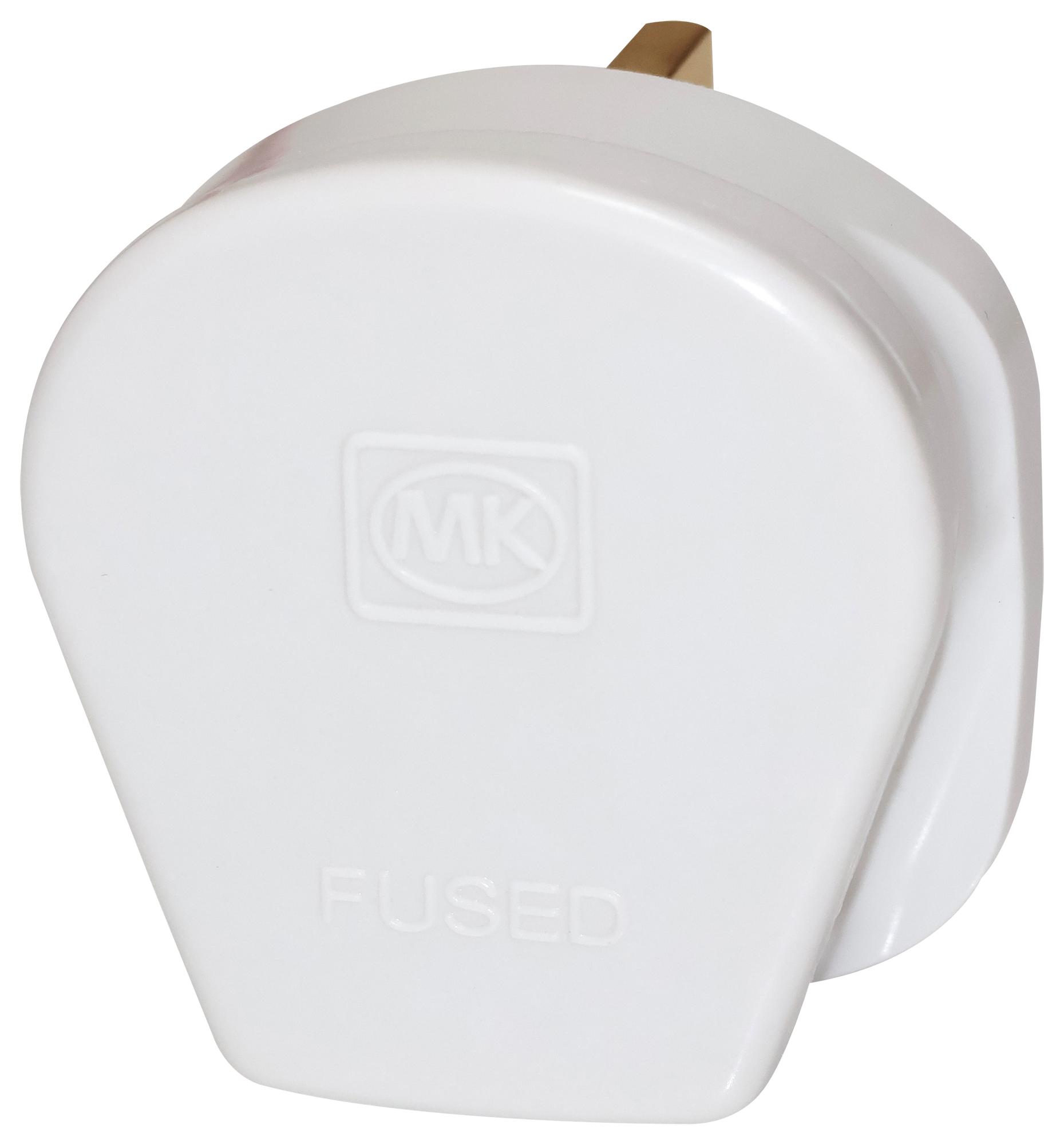 MK Honeywell 646Whi Plug, Safety, 13A, White