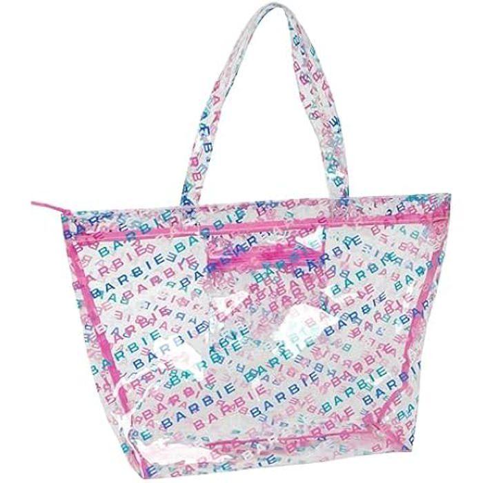 SAFTA Sac Shopping Pour Femme Safta Barbie Logomania - Confortable Et Résistant - 54 X 17 X 35 Cm - Rose