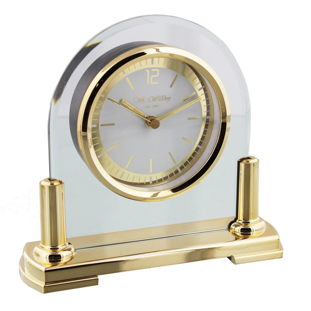 Wm Widdop Mantel Clock yellow
