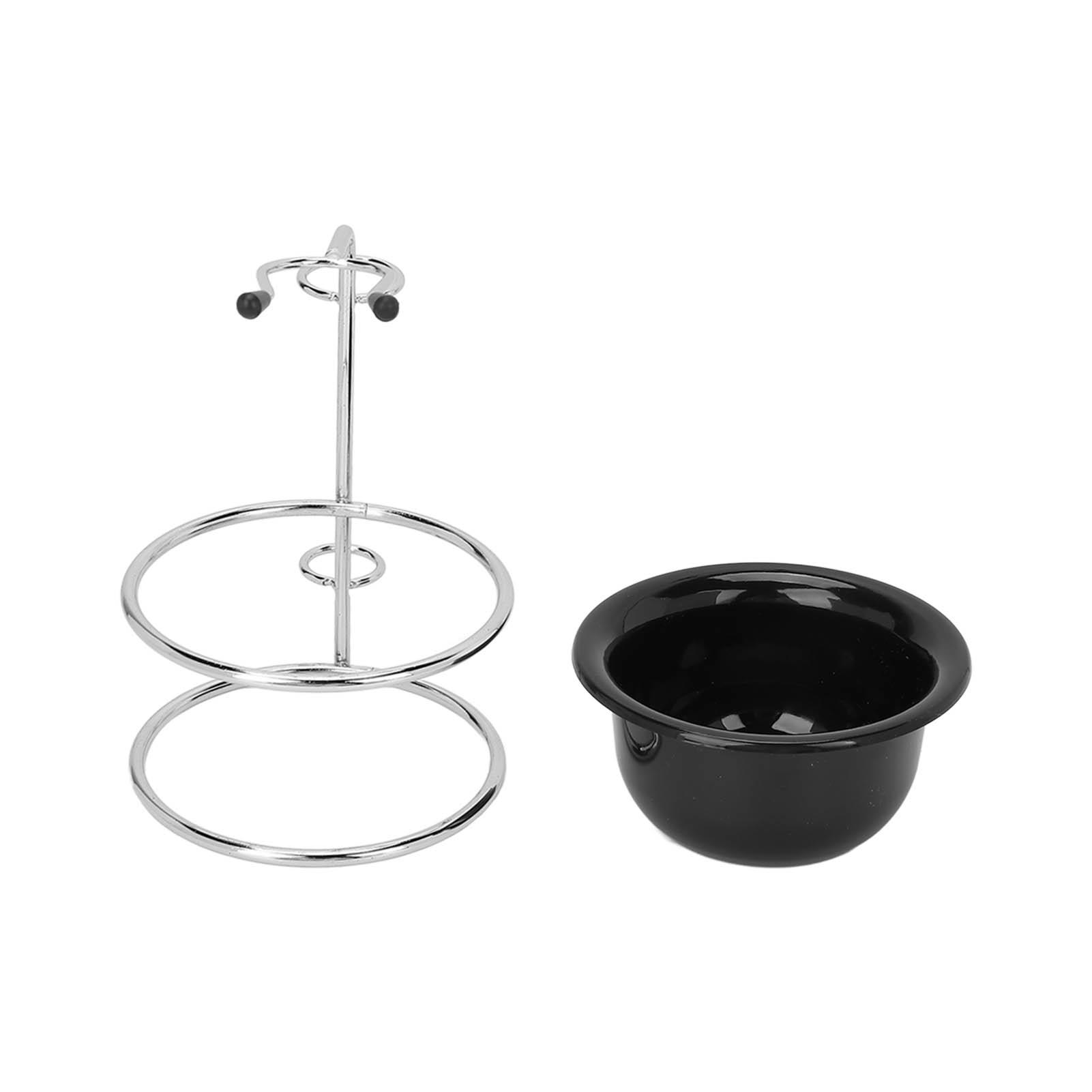 Koogeelife Men s Shaving Bowl Beard Care Cleaning Stainless Steel Shaving Bowl Stand Shaving Tool Set for