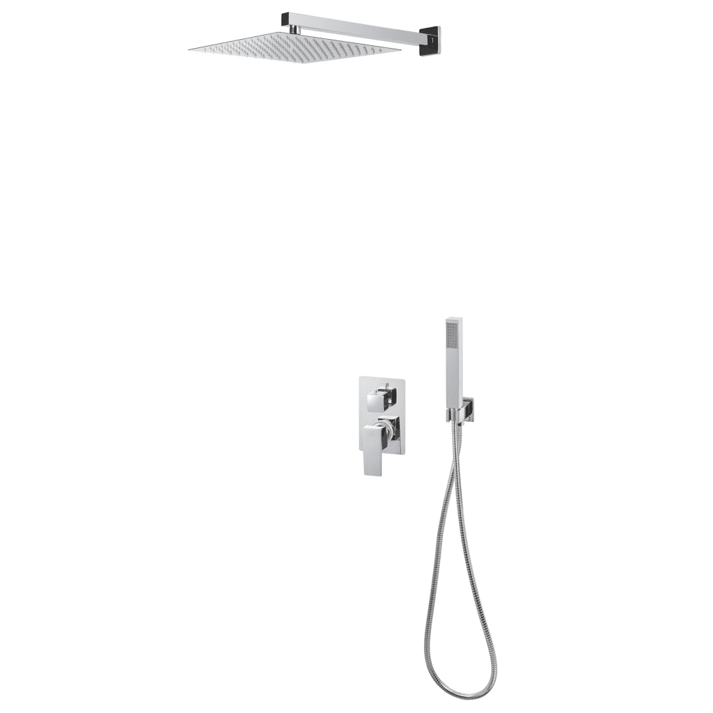 VidaXL Shower System Stainless Steel 201 Silver
