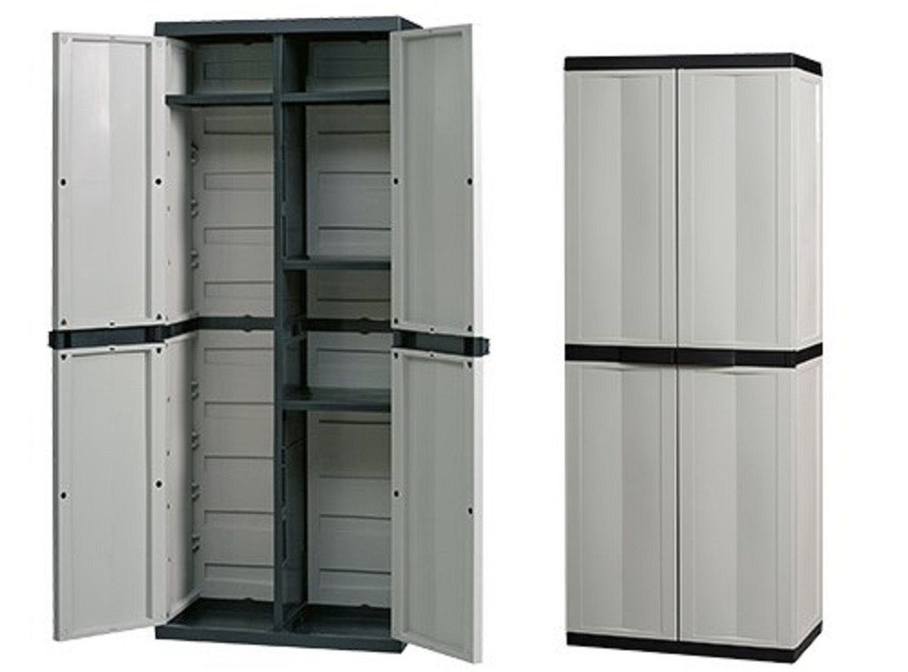 Kingfisher Mobile armadio armadietto da esterno in resina plastica alto portascope ripiani