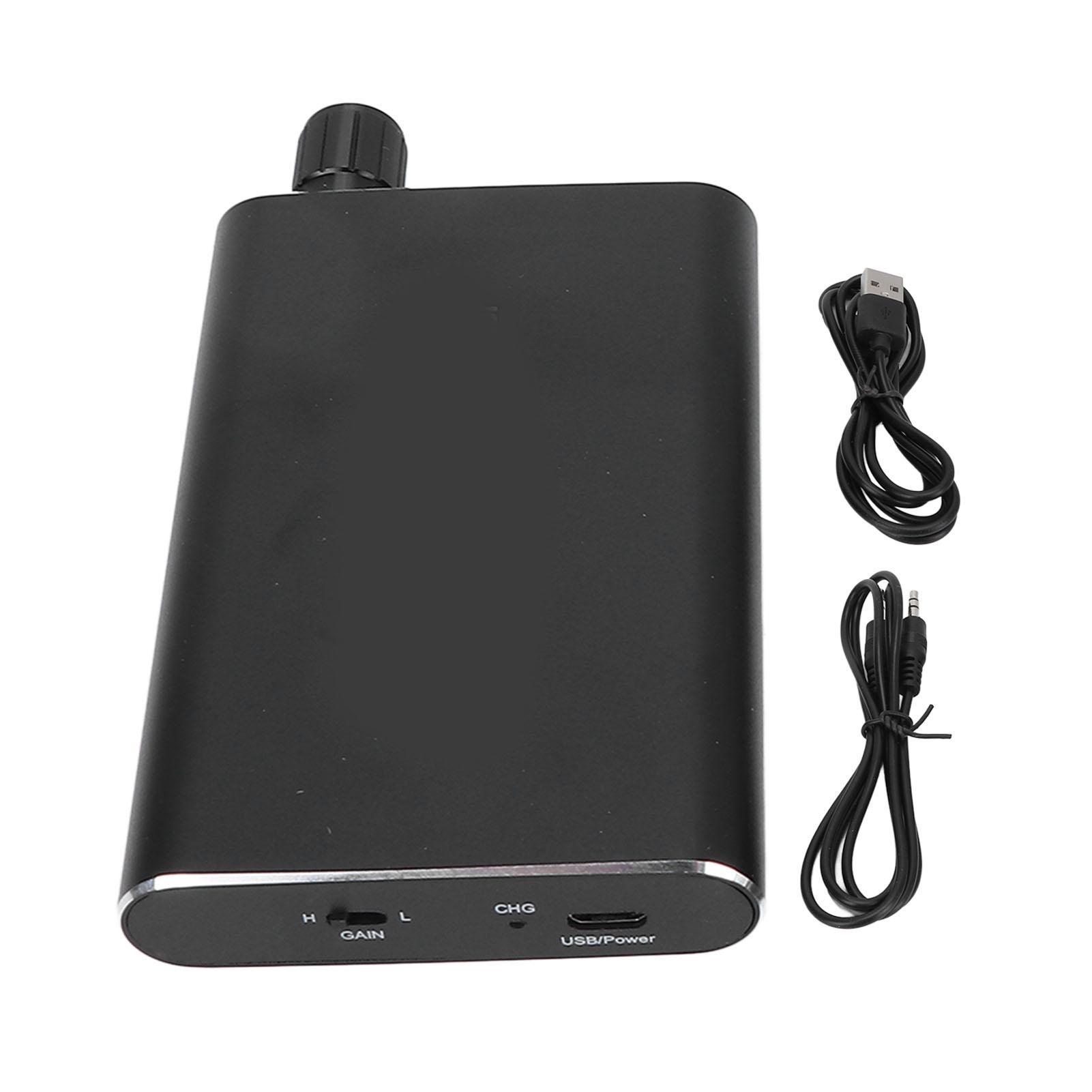 Andoer HiFi Headphone Amplifier Portable Headphone Amp AUX Subwoofer Amplifier Low Noise 2 Stage Gain