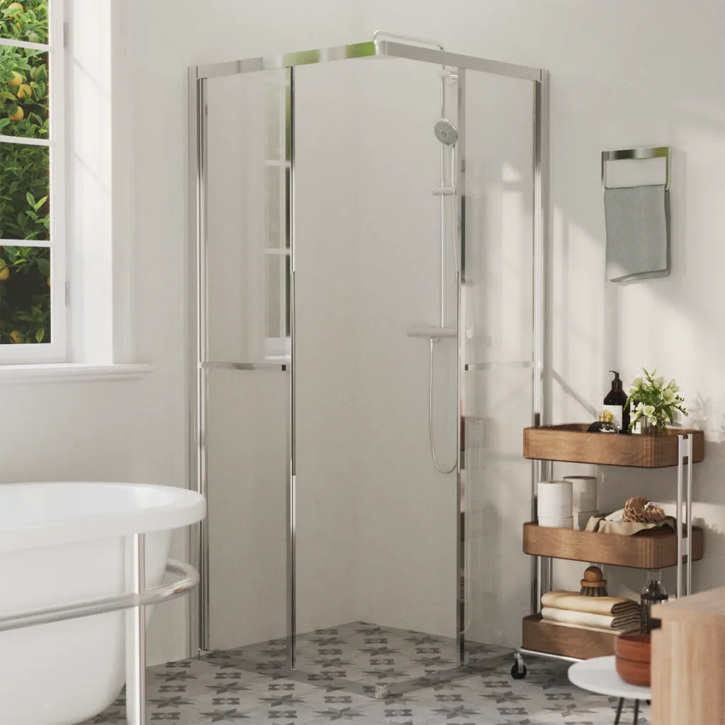 VidaXL Shower Cabin ESG 80x80x180 cm