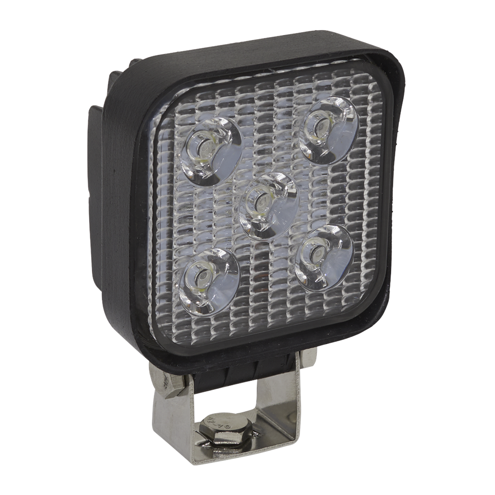 Sealey LED2S Mini Square Work Light with Mounting Bracket 15W LED