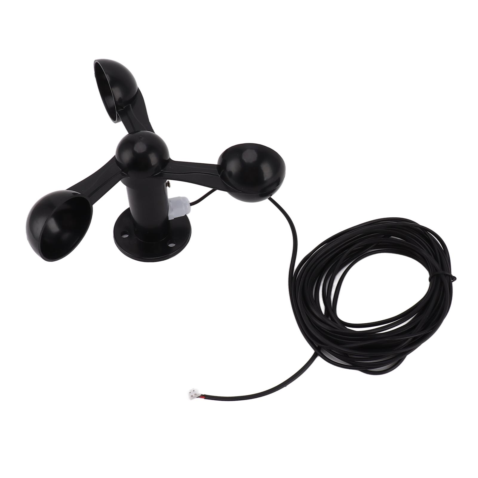 KKmoon Anemometer Sensor Wind Speeds Cup with 8M Waterproof Cable 4cm Mounting Hole Anti Interference 3