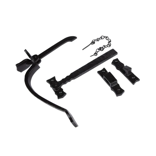 Hammer and Tongs Hammer & Tongs - Rustic Suffolk Latch - H240mm - Black