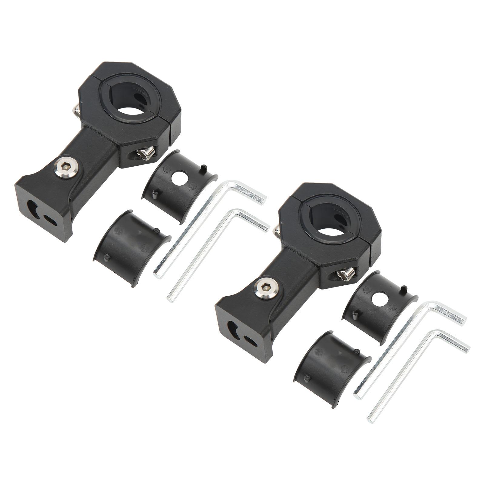 ZEBLAZE Motorcycle Headlight Clamps Aluminium Alloy Spotlights Fog Lamp Tube Clamp Brackets Kit for