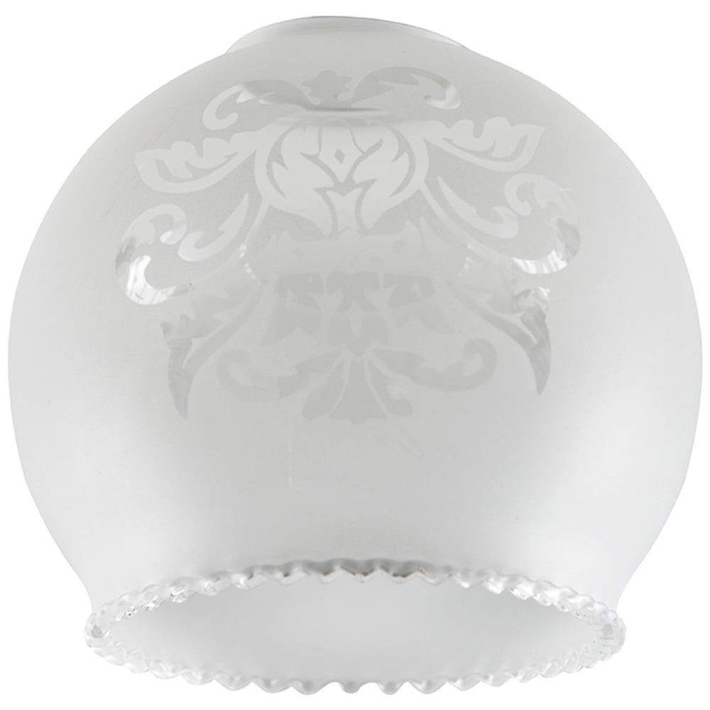 Value Lights Set Of 3 Bola Acid Etched Glass Shades