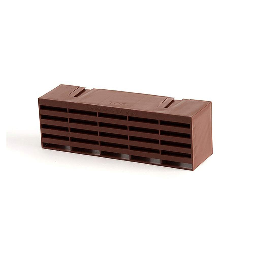 Timloc Plastic Airbrick Brown - Box of 20 1201ABBR