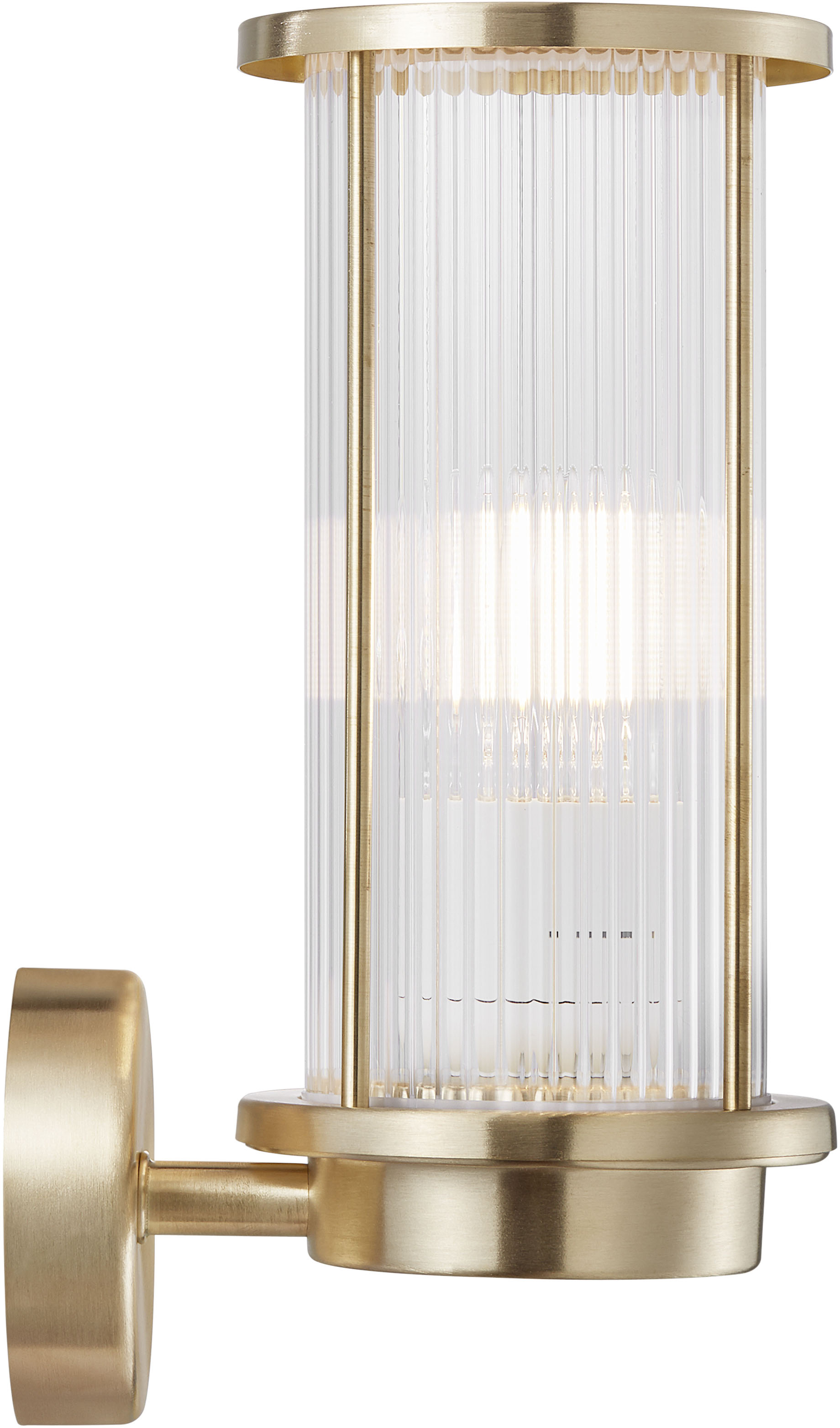 Nordlux Linton outdoor wall light, brass