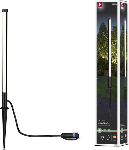 Paulmann Anthracite Integrated LED Metal Pathway Light gray