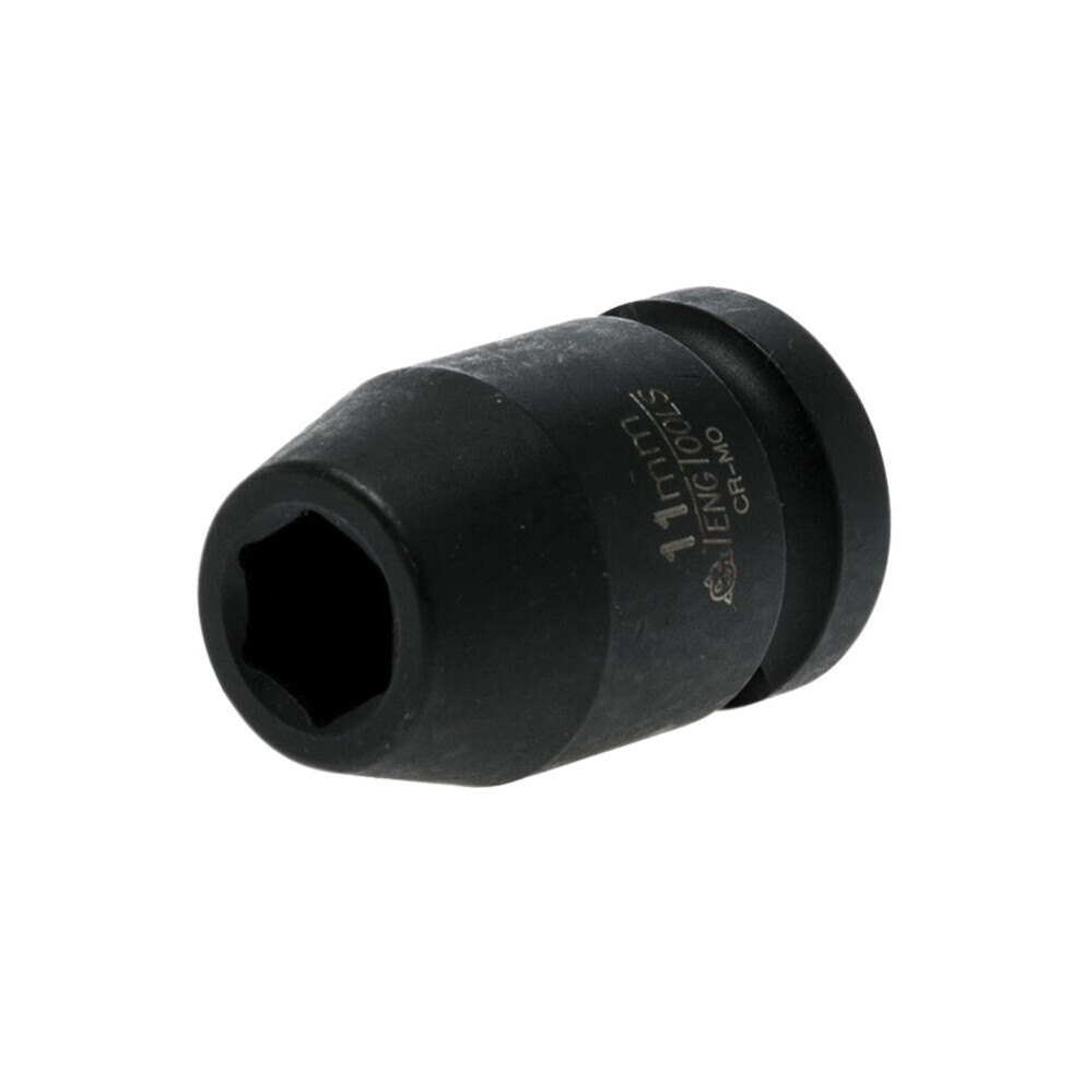 Teng Tools 11mm, 1/2 in Drive Impact Socket Hexagon, 25 mm length