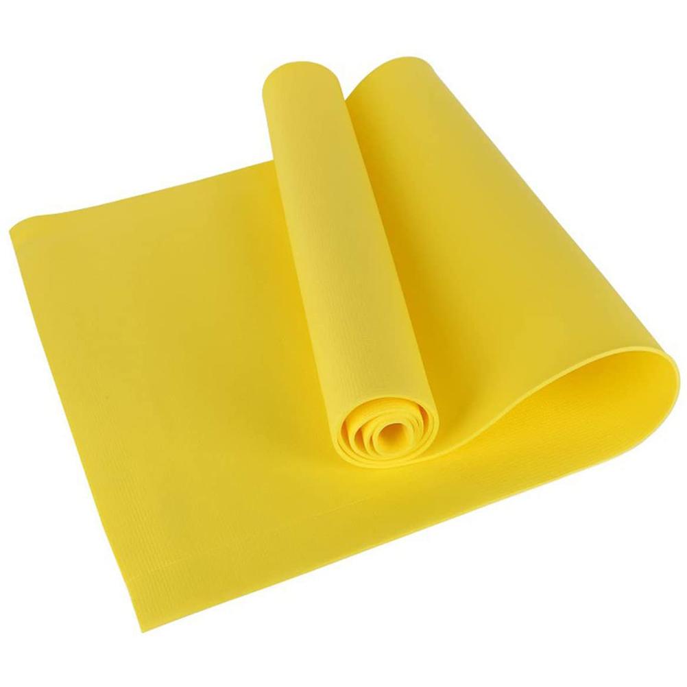 Neoglint 4MM Yoga Mat EVA Non Slip Fitness Slim Yoga Home Gym Exercise Mats Pilates Gym Exercise Pads yellow