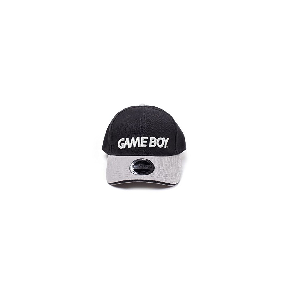 Nintendo Game Boy Logo Curved Bill Cap, Black