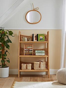 CuddleCo Aria 3 Tier Rattan Shelving Unit - Rattan
