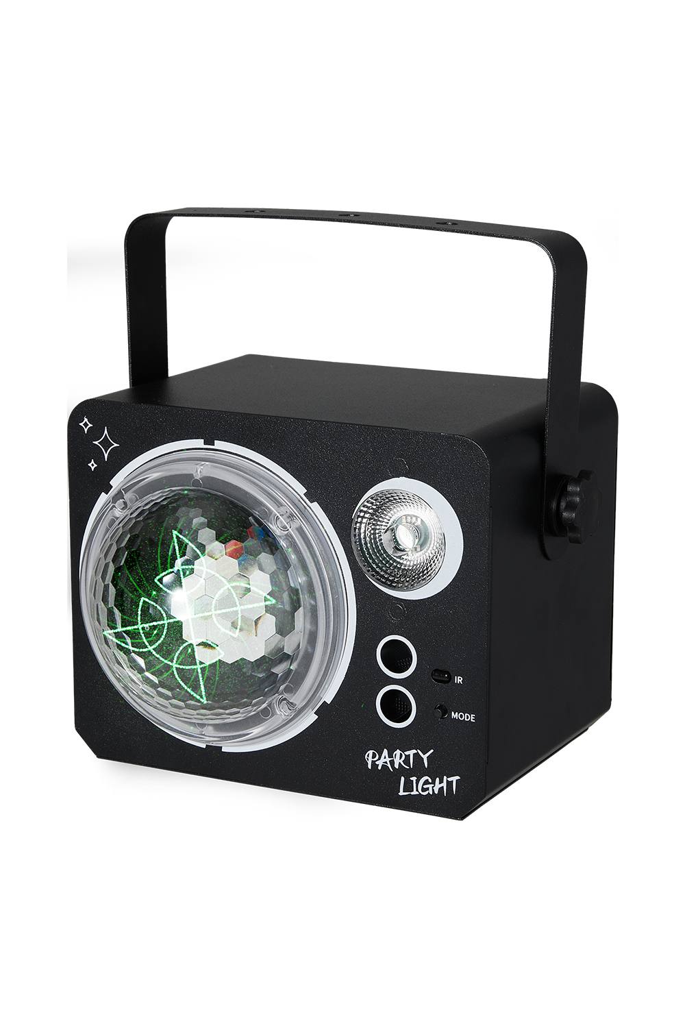 Living And Home 3-in-1 Party Light with Remote Control in Black