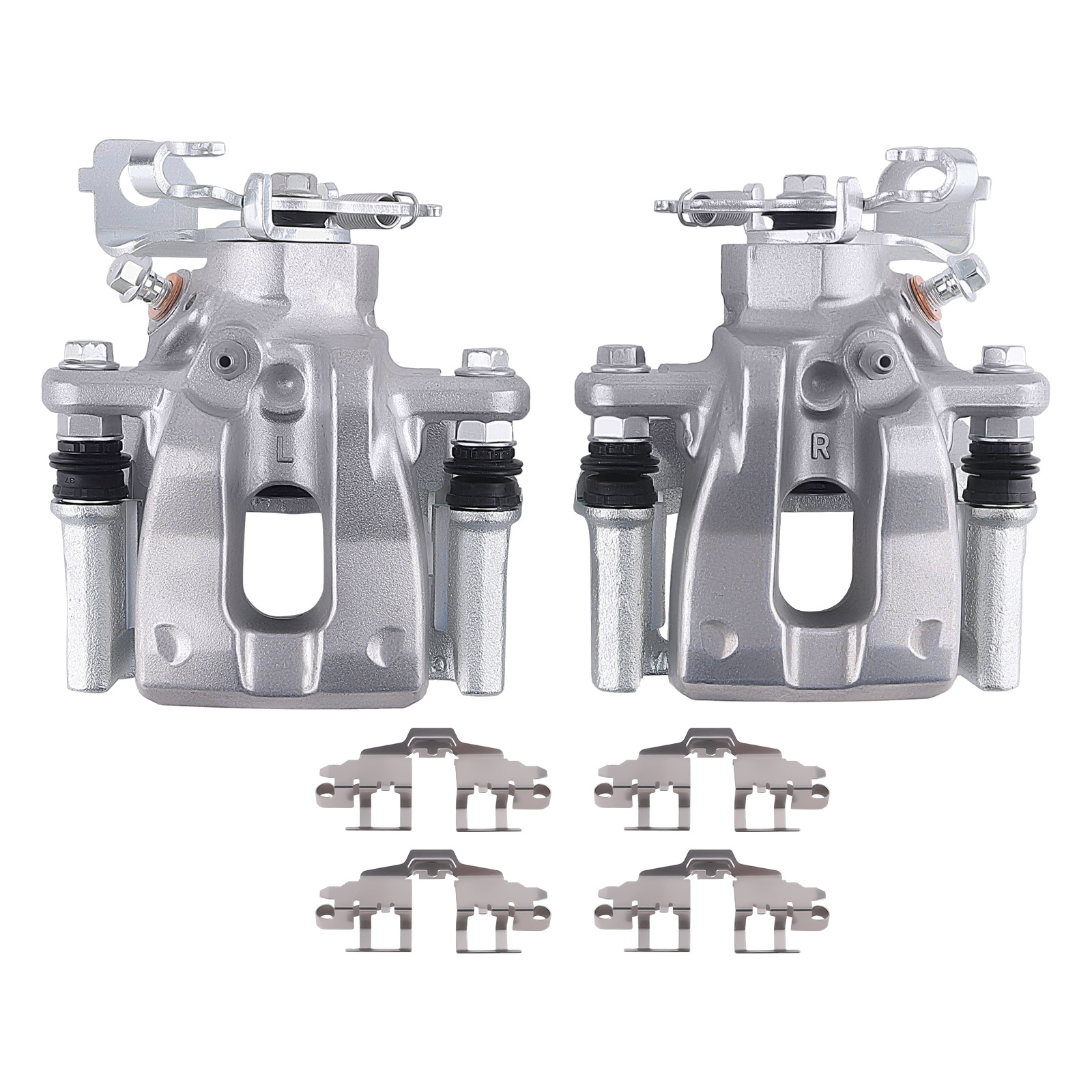 MaXpeedingrods Rear Brake Calipers with Bracket Pair 2 compatible for Pontiac Vibe L4 1.8L 2009-10 19B3797