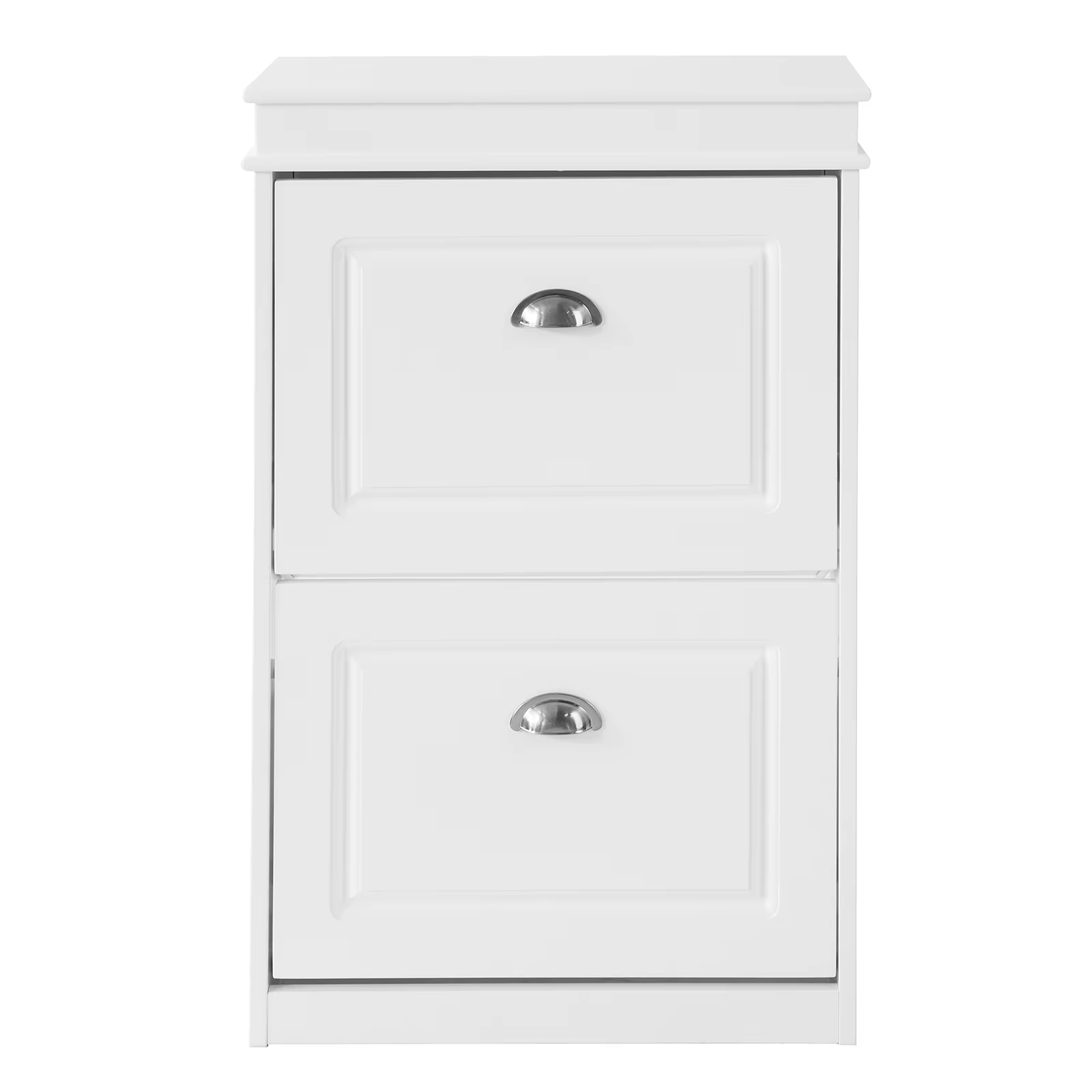 SOBUY Fsr78-hg, Grey 2 Drawers Shoe Cabinet Shoe Rack Shoe Storage