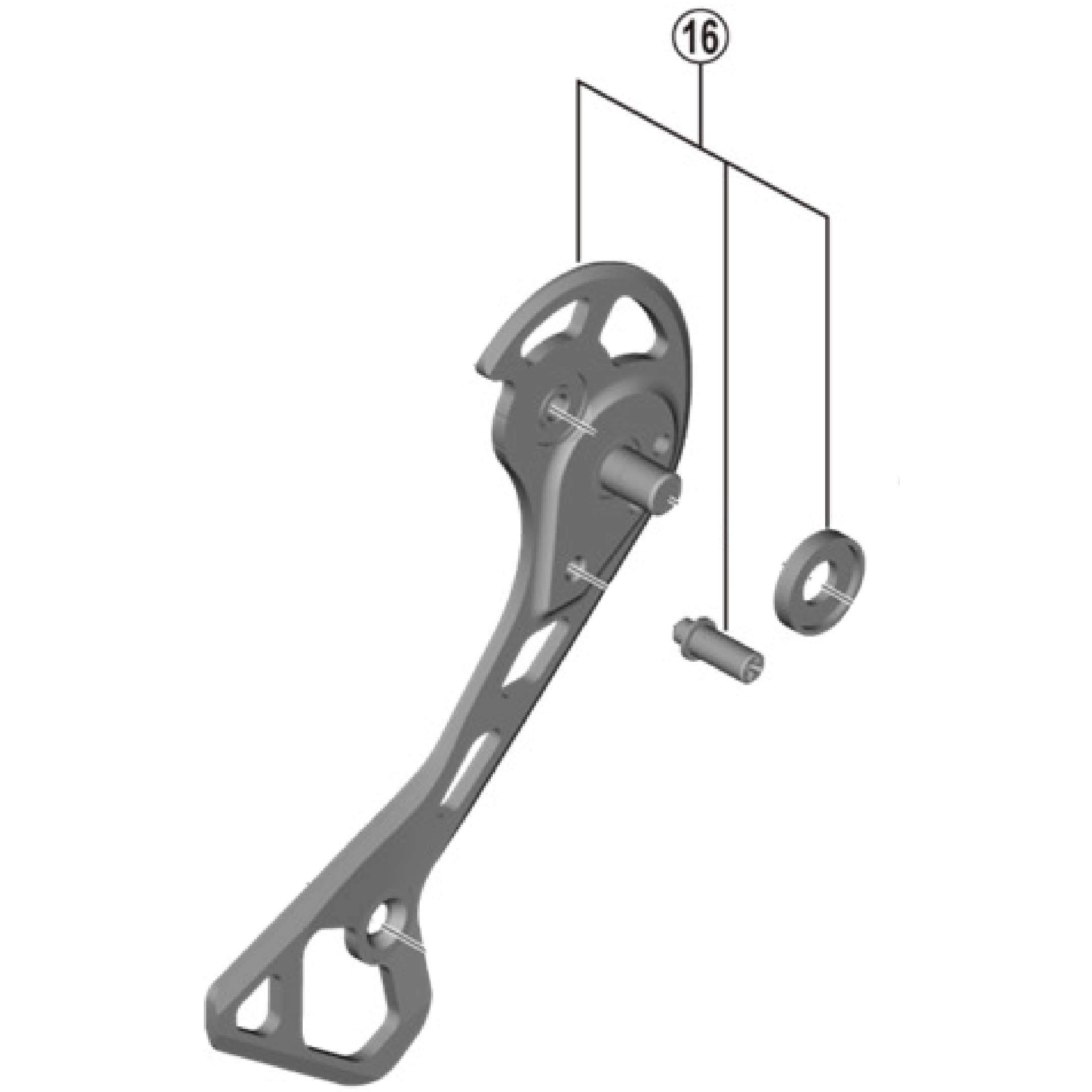 Shimano Repair Parts Right Plate Assembly Y3ht98080 Rd-rx817