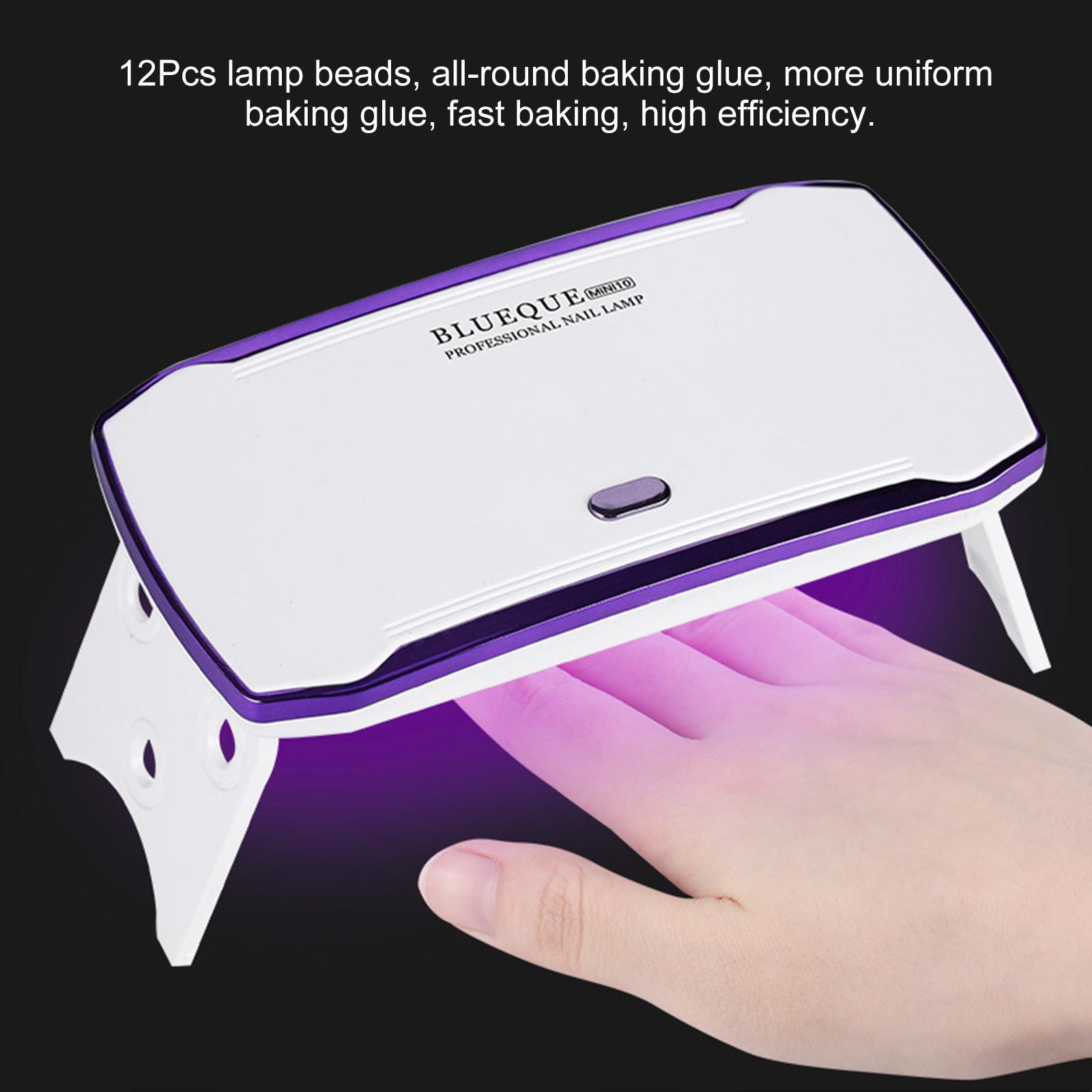 TOMTOP JMS 36W Nail Lamp Fast Drying USB Interface Foldable Bracket Portable Manicure Phototherapy Lamp MINI-10