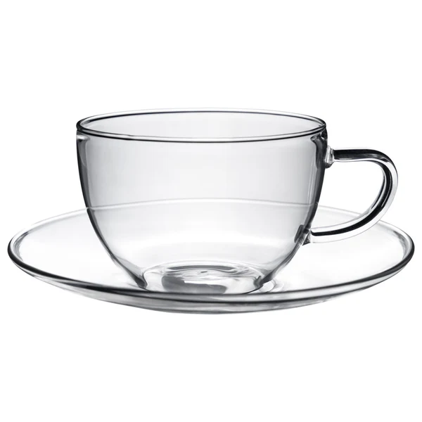 Glass Cappuccino Cup & Saucer Set - 260ml