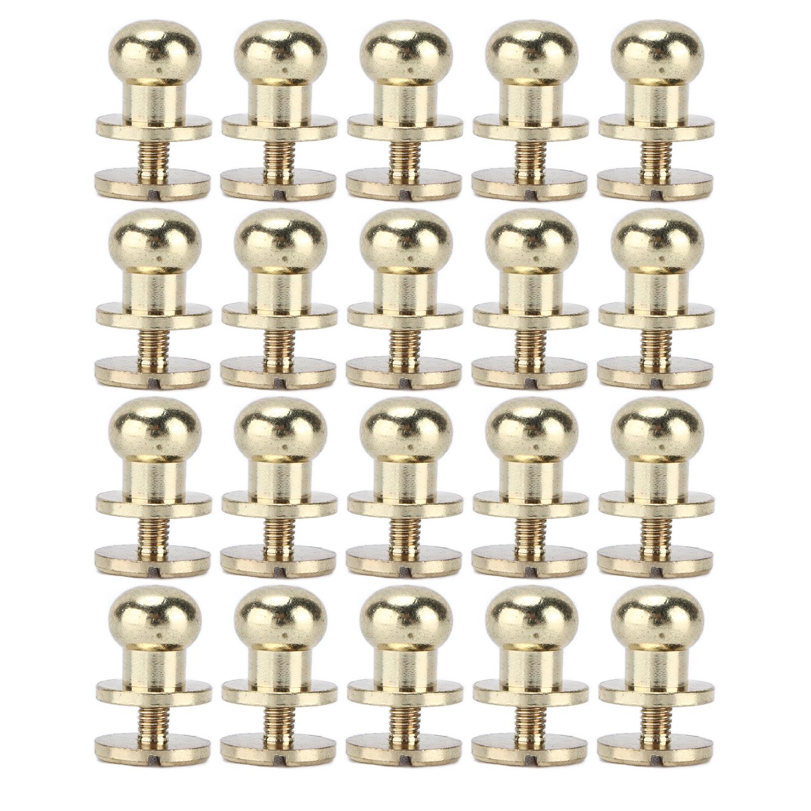 GoolRC 20set Brass Rivets Abrasion Resistance Imitation Gold Luggage Hardware Accessories for Craft