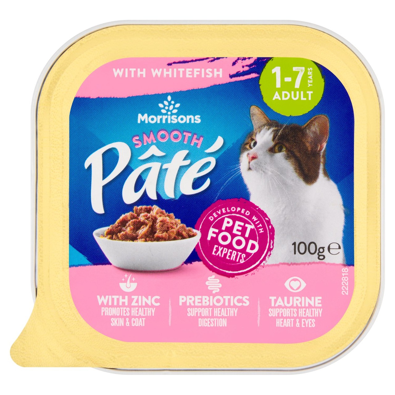 Morrisons Cat Food Pate Whitefish