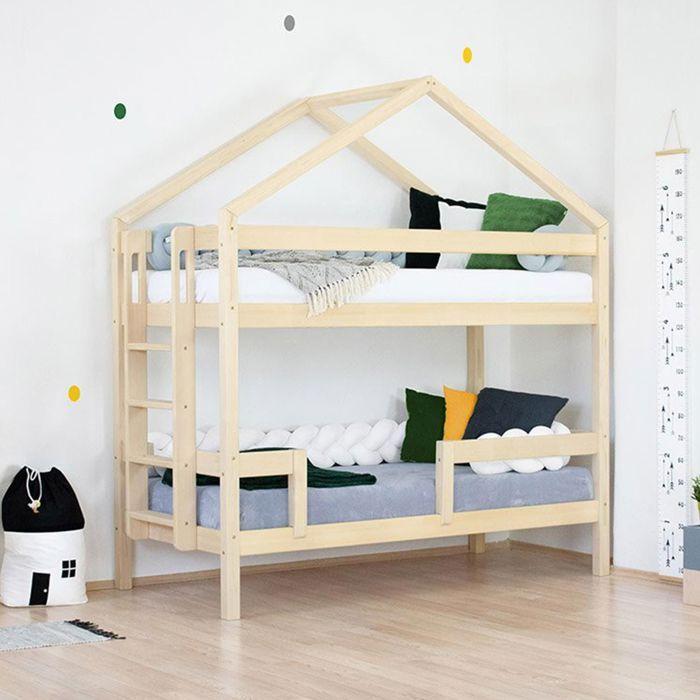 You Do It Bunk cabin beds - KILI - varnished wood - 90 x 200 cm - H : 207 cm