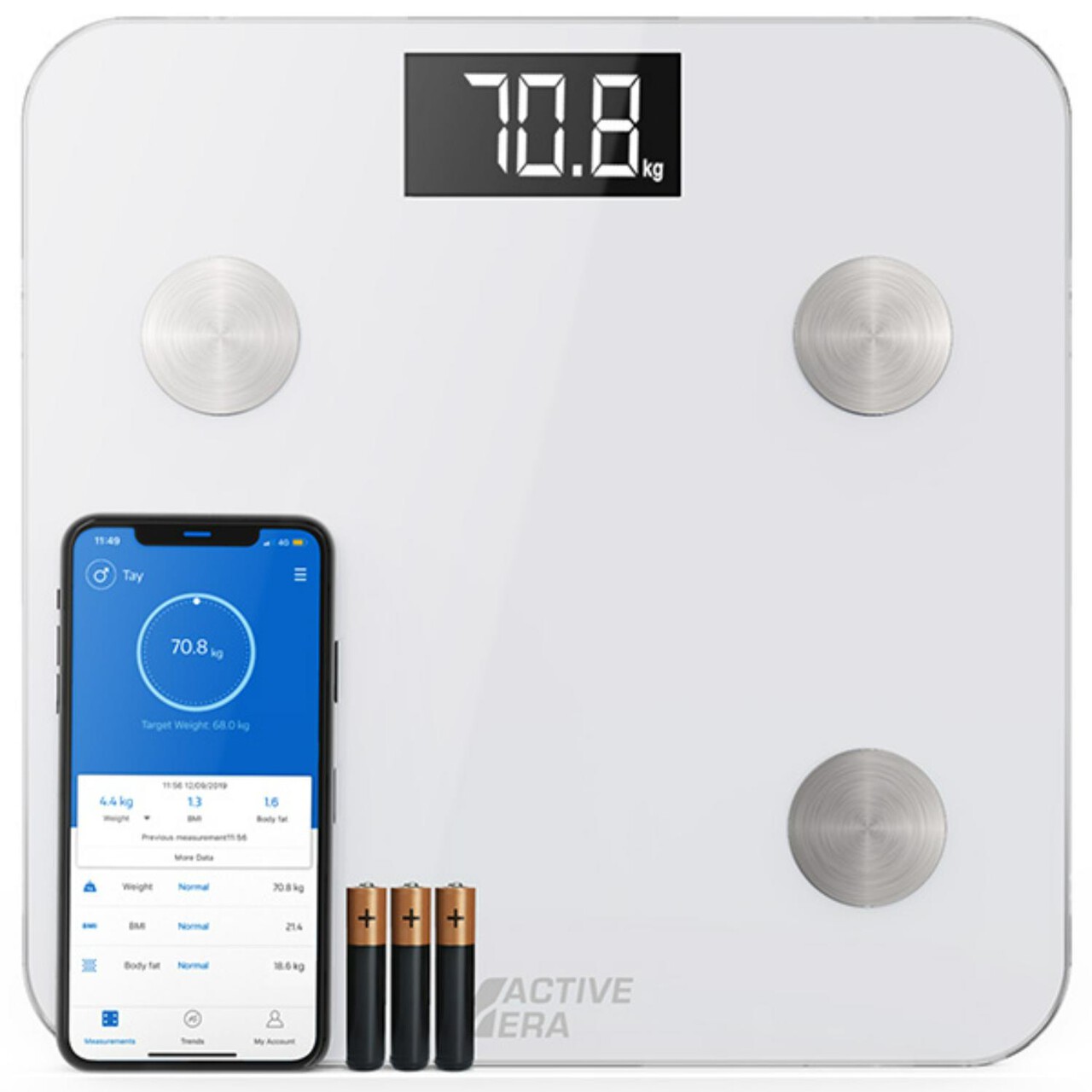 ACTIVE ERA Smart Bathroom Scale White
