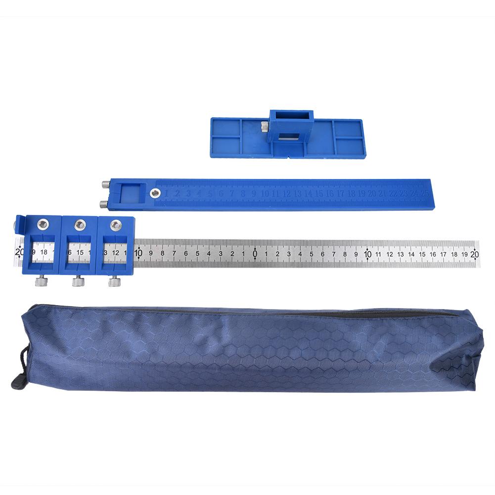 KKmoon Adjustable Punch Locator Tool Cabinet Hardware Drill Guide Template Installation Accessories