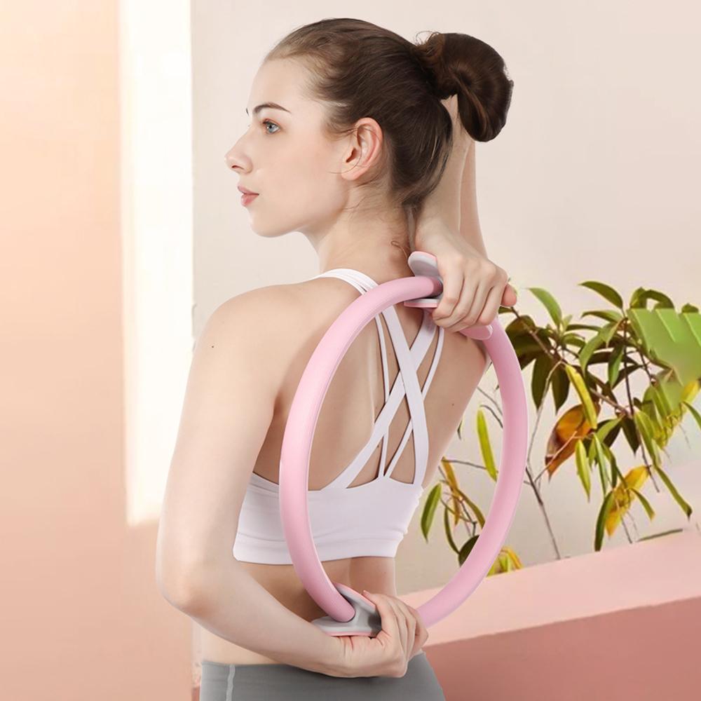 Binchi Keji Travel Yoga Fitness Ring Circle Pilates Women Girl Exercise Home Resistance elasticity Yoga Ring Circle Gym Workout Pilates Accessories