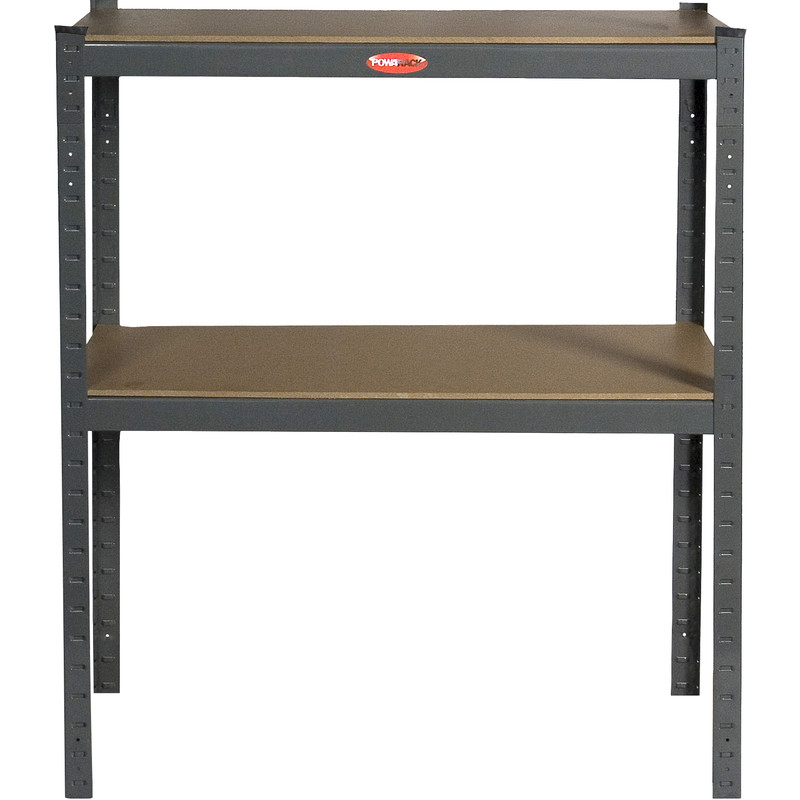 BPC Fixings Heavy Duty Boltless Shelving System 2 Tier Mdf/Steel