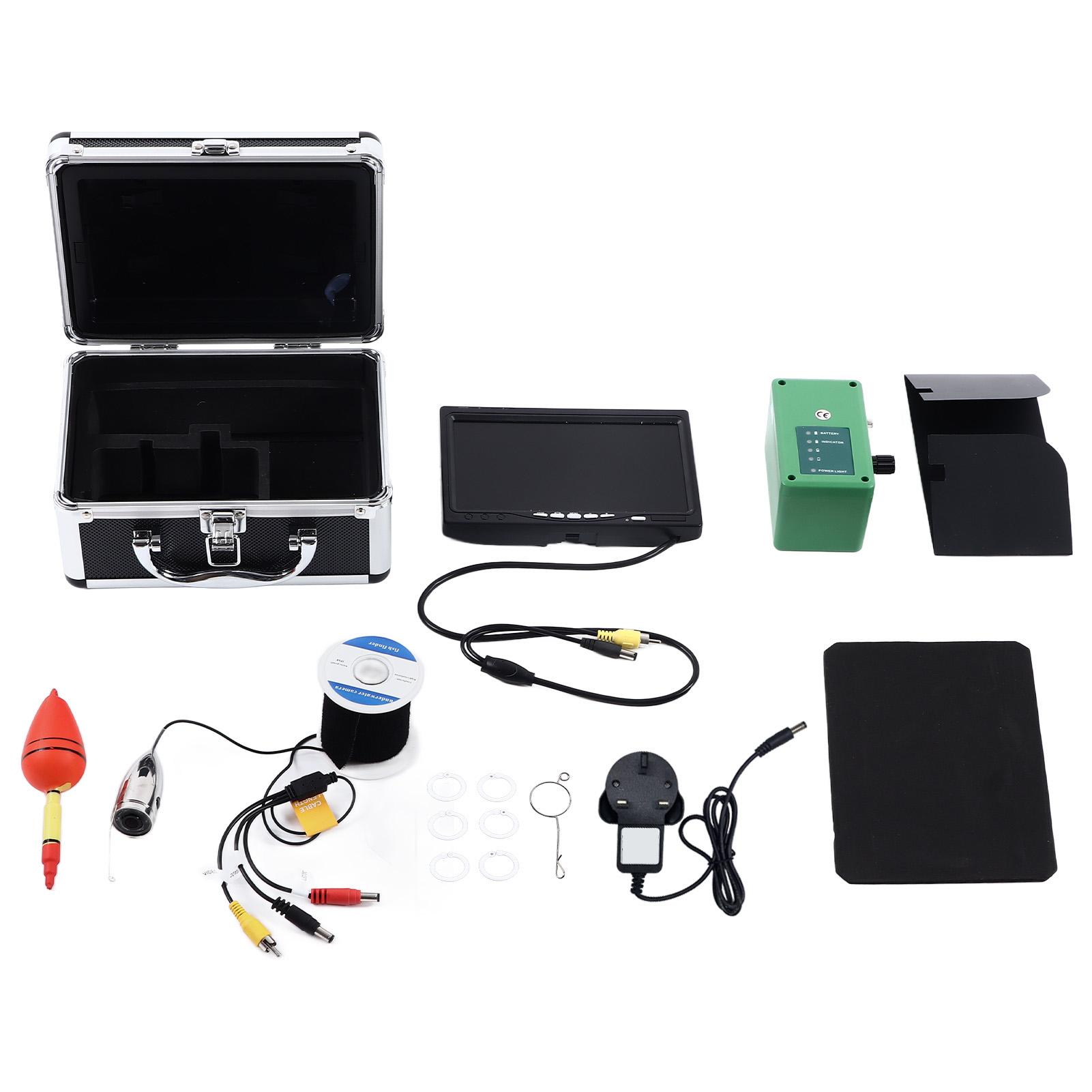 Vestidos Portable Underwater Fishing Camera Aluminum Alloy Plastic 7in HD LED Monitor Fish Finder 110?240V