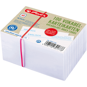 Herlitz 50041152 index card White 100 pc(s)